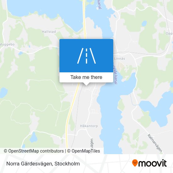 Norra Gärdesvägen map