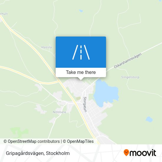 Gripagårdsvägen map