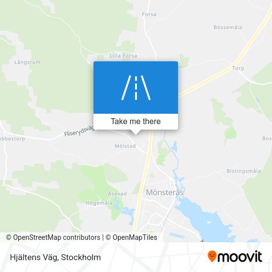 Hjältens Väg map