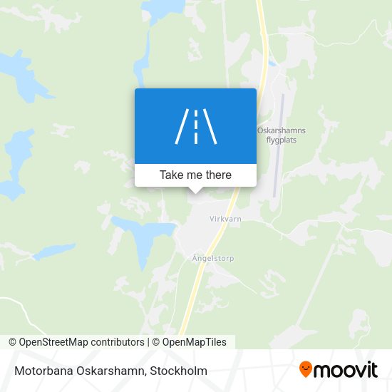 Motorbana Oskarshamn map