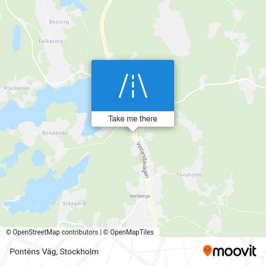 Ponténs Väg map