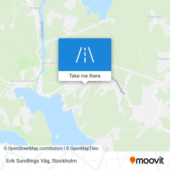 Erik Sundlings Väg map