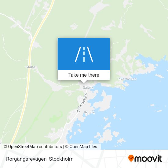 Rorgängarevägen map