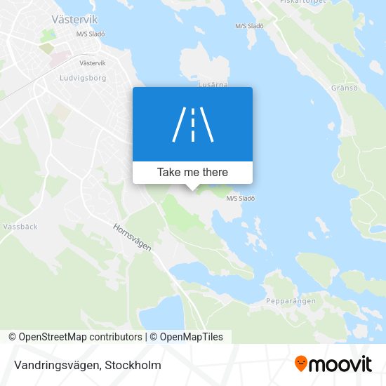 Vandringsvägen map