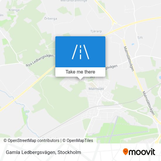 Gamla Ledbergsvägen map