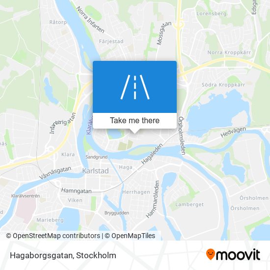 Hagaborgsgatan map