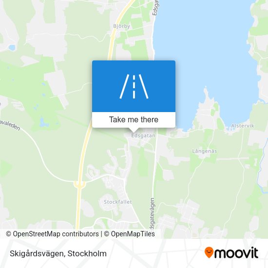 Skigårdsvägen map