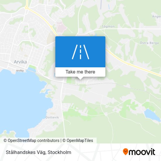 Stålhandskes Väg map