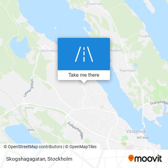 Skogshagagatan map