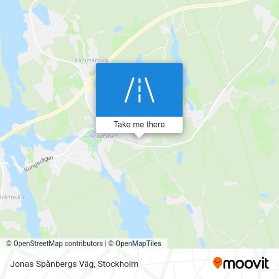 Jonas Spånbergs Väg map