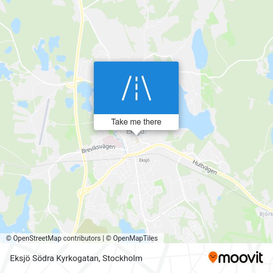 Eksjö Södra Kyrkogatan map