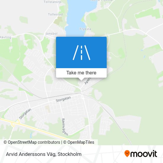Arvid Anderssons Väg map