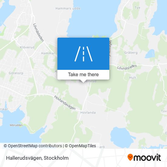 Hallerudsvägen map