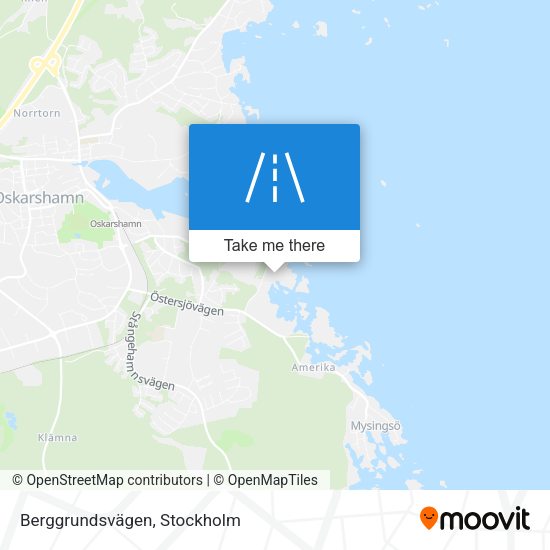 Berggrundsvägen map