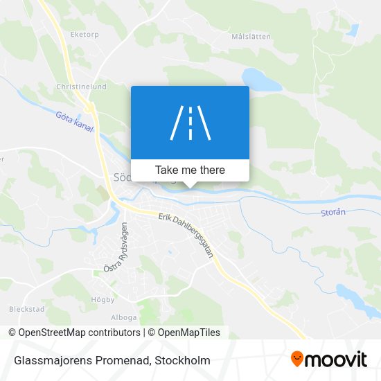 Glassmajorens Promenad map
