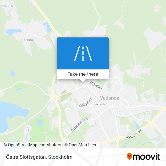 Östra Slottsgatan map