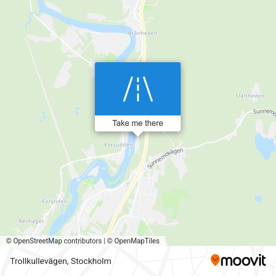 Trollkullevägen map