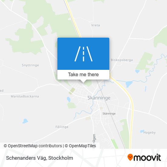 Schenanders Väg map