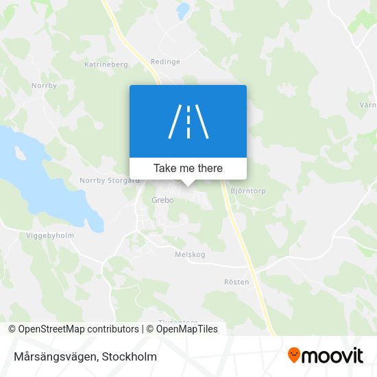 Mårsängsvägen map