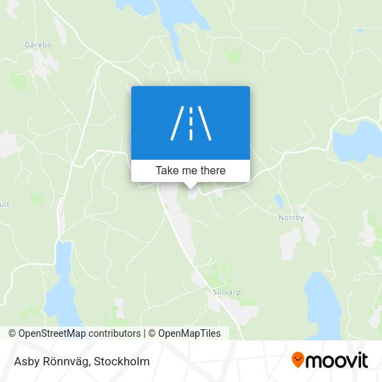 Asby Rönnväg map