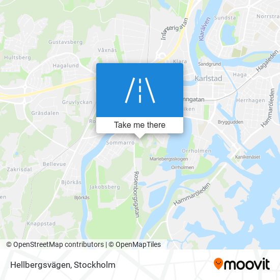 Hellbergsvägen map