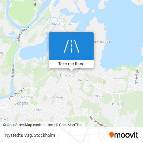 Nystedts Väg map