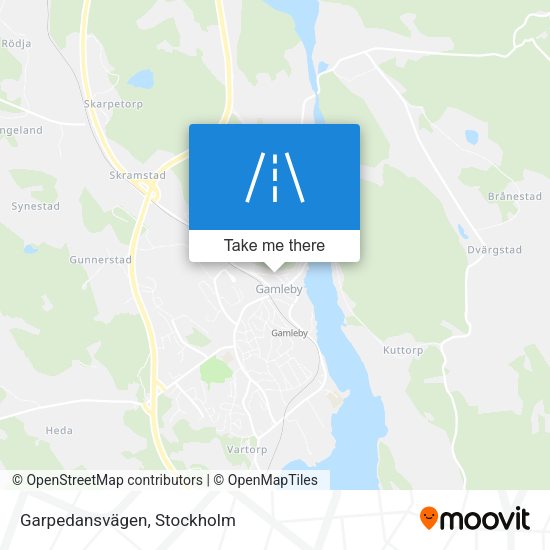Garpedansvägen map
