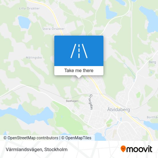 Värmlandsvägen map