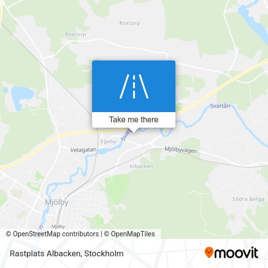 Rastplats Albacken map