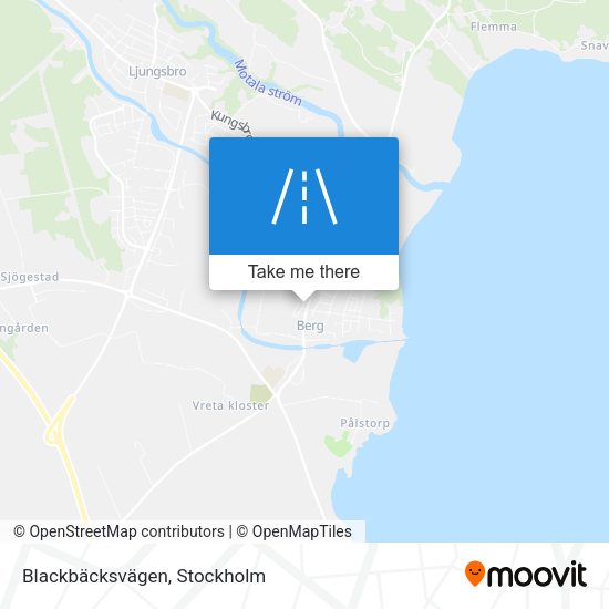 Blackbäcksvägen map