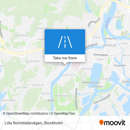 Lilla Romstadsvägen map