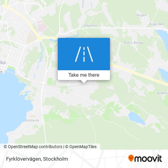 Fyrklövervägen map