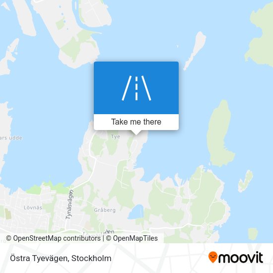 Östra Tyevägen map