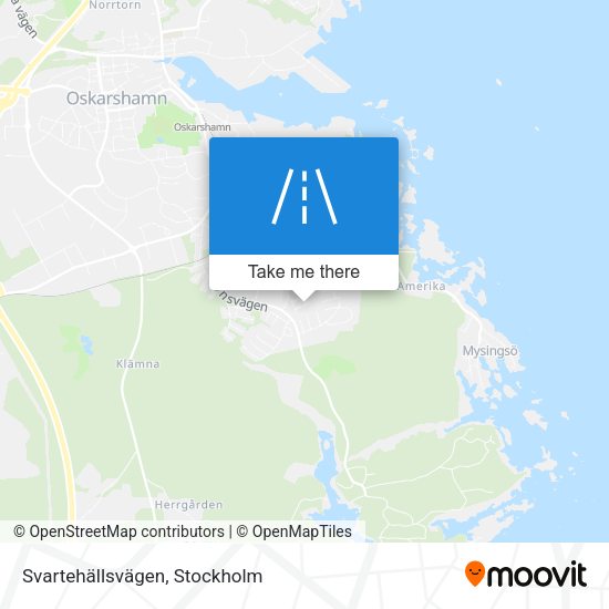 Svartehällsvägen map