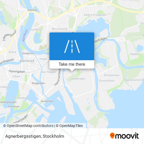 Agnerbergsstigen map