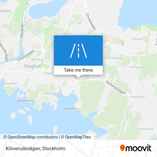 Klöverudsvägen map