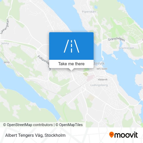 Albert Tengers Väg map