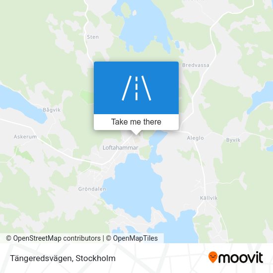 Tängeredsvägen map