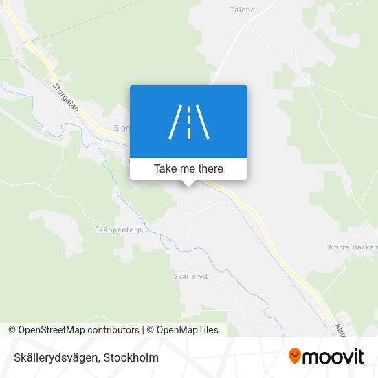 Skällerydsvägen map