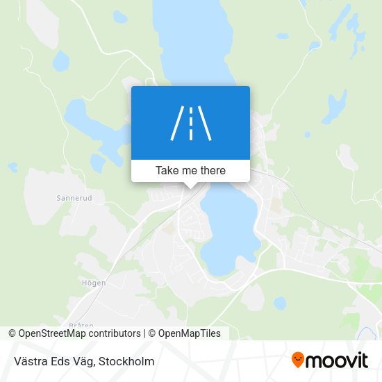Västra Eds Väg map