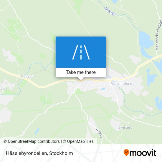 Hässlebyrondellen map