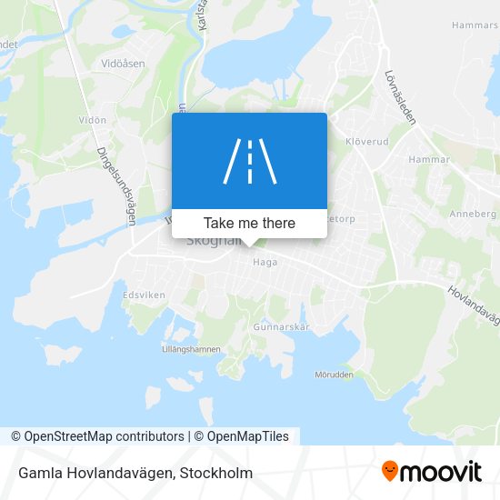 Gamla Hovlandavägen map