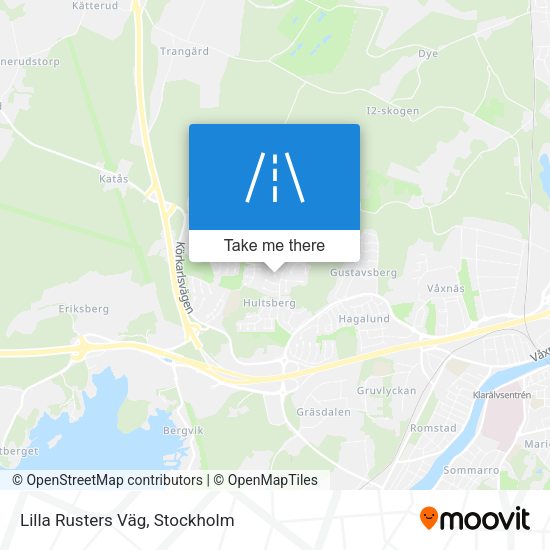 Lilla Rusters Väg map