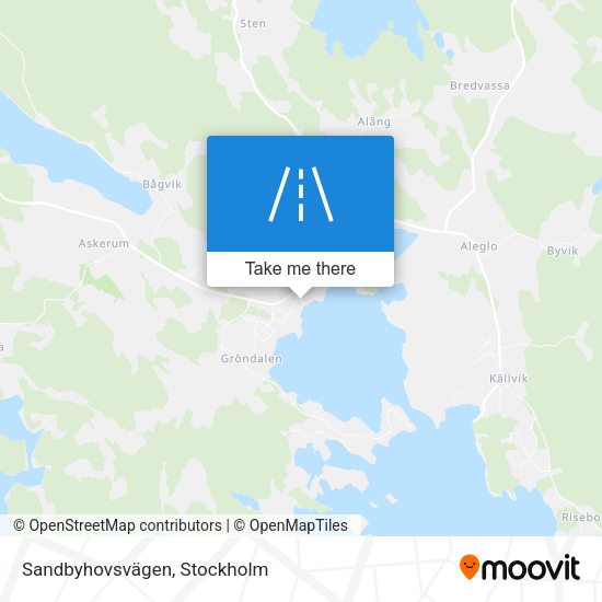 Sandbyhovsvägen map