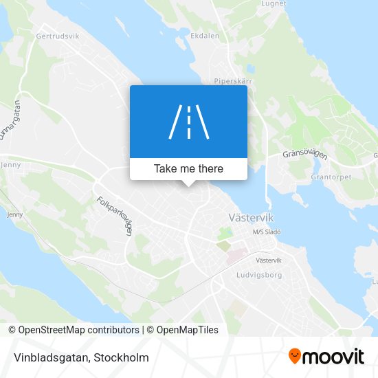 Vinbladsgatan map