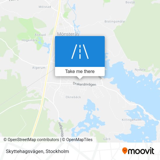 Skyttehagsvägen map