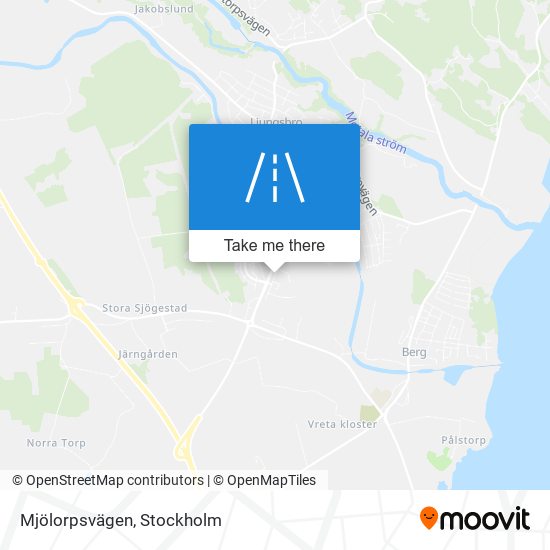 Mjölorpsvägen map