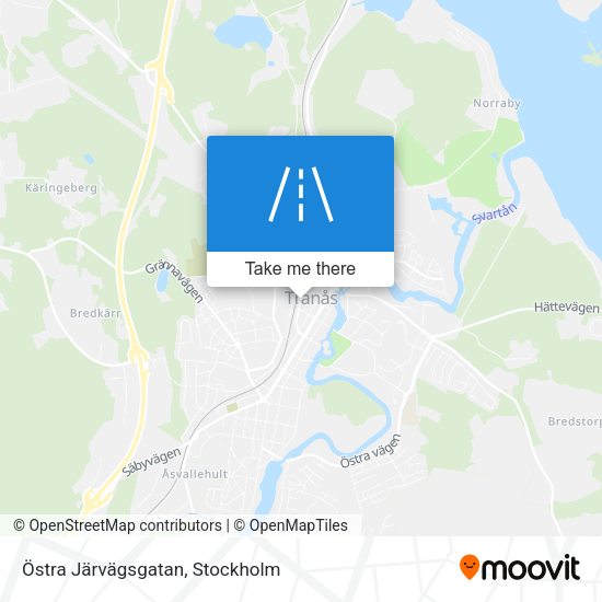 Östra Järvägsgatan map