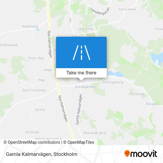 Gamla Kalmarvägen map