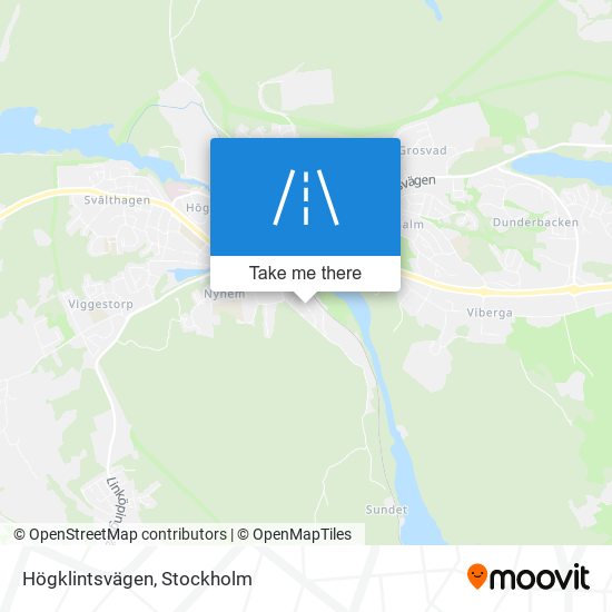 Högklintsvägen map